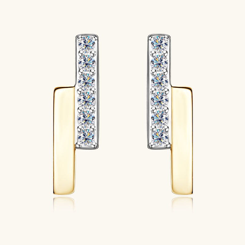 Lifestyle image of Luckinging hoop earrings being worn casually