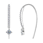 Luckinging Huggie Earrings with stones highlighted