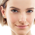 Huggie hoop earrings with screw back detail