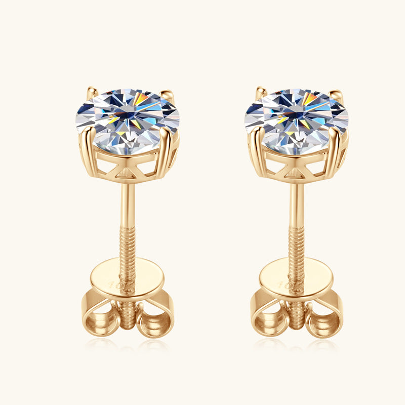 Screw back clasp of huggie earrings