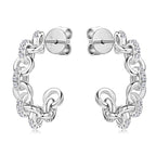 Luckinging Moissanite Chain Earrings back view
