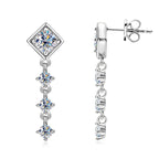 Back view of flat back design of Luckinging earrings