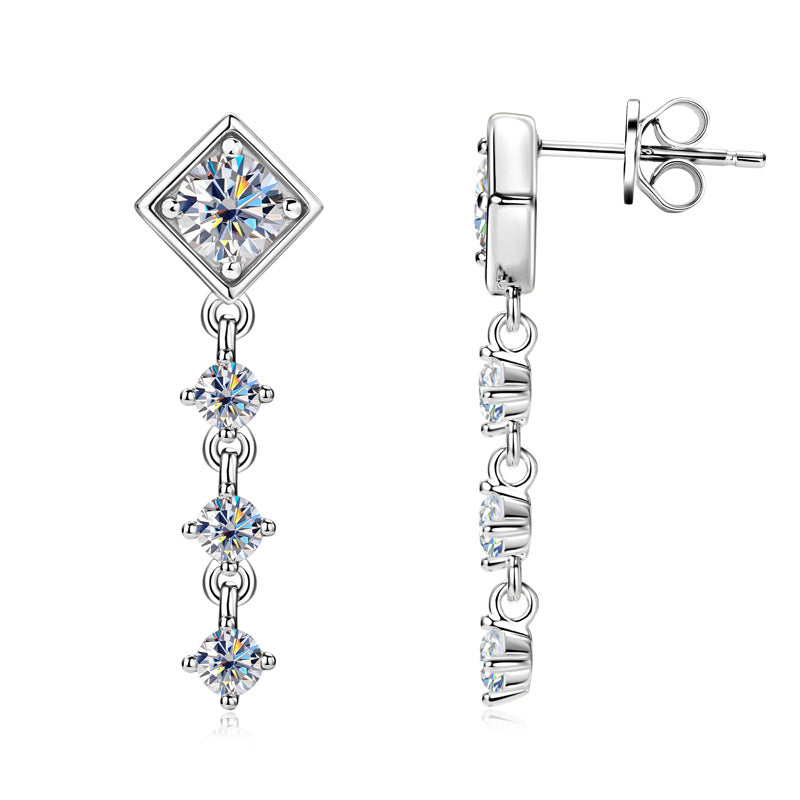 Back view of flat back design of Luckinging earrings