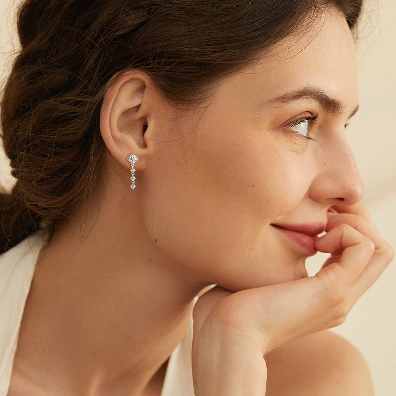 Texture detail of 925 sterling silver material