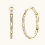 Silver moissanite dangle earrings with round design
