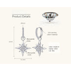 Luckinging moissanite dangle earrings hanging design