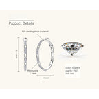 Detail of 2.3mm moissanite stone in silver setting