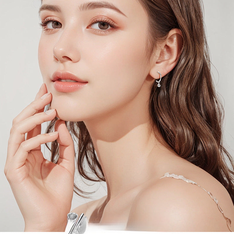 Half Open Moissanite Earrings -  -  Luckinging