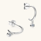 Half Open Moissanite Earrings -  -  Luckinging