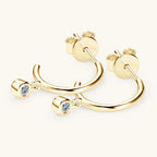 Half Open Moissanite Earrings -  -  Luckinging