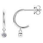 Half Open Moissanite Earrings -  -  Luckinging
