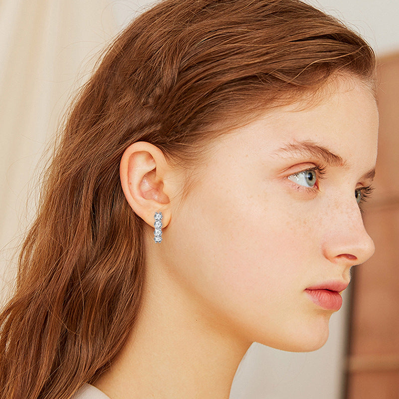 Luckinging Earrings styled with casual outfit