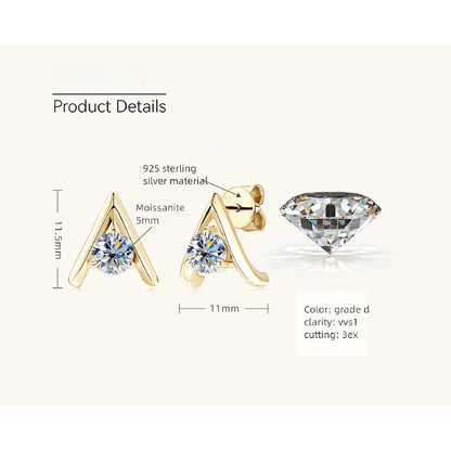 Group shot of Luckinging Moissanite Earrings with packaging