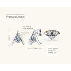 Luckinging Moissanite Stud Earrings on white background