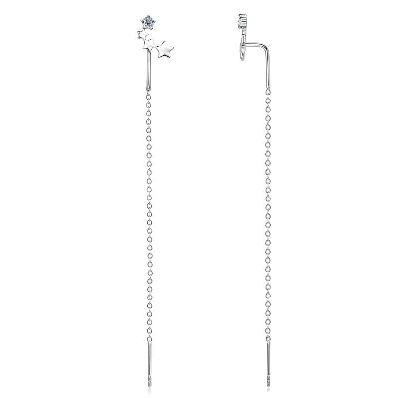 Elegant dangle effect of Luckinging star earrings