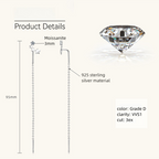 Hypoallergenic 925 sterling silver base of earrings