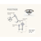 Minimalist star earrings with 925 sterling silver base