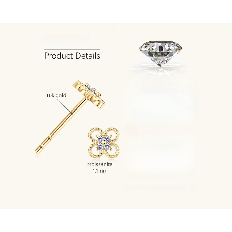 Hypoallergenic star stud earrings for women
