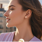 Minimalist gold star earrings for sensitive ears
