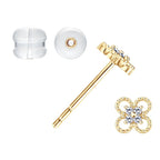 Luxury star design stud earrings in premium metal