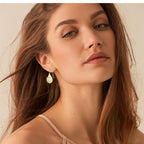 Close-up of the 15mm teardrop pendant highlighting its elegant shape