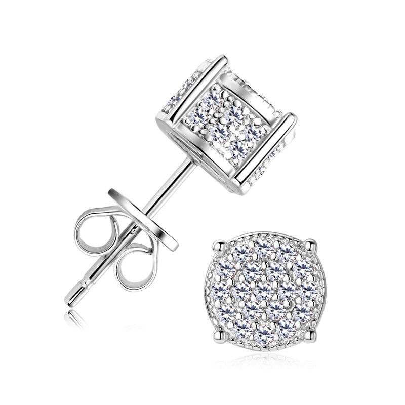 Luxury presentation of Luckinking Moissanite Stud Earrings