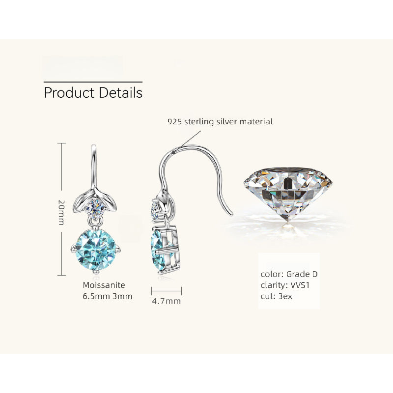Highlight of the Moissanite stone's color and cut quality