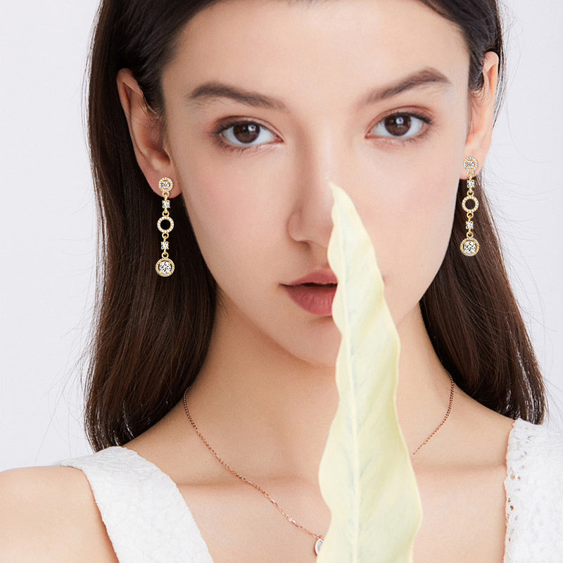 Minimalist gold jewelry flat back stud earrings collection