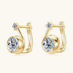 Minimalist gold stud earrings ideal for professional style