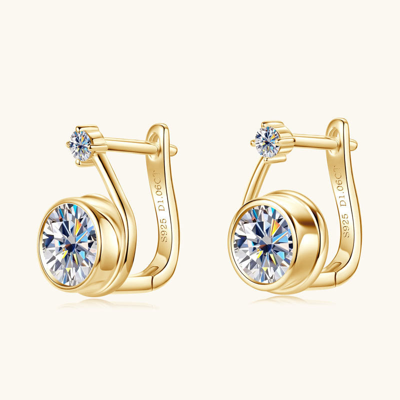 Minimalist gold stud earrings ideal for professional style