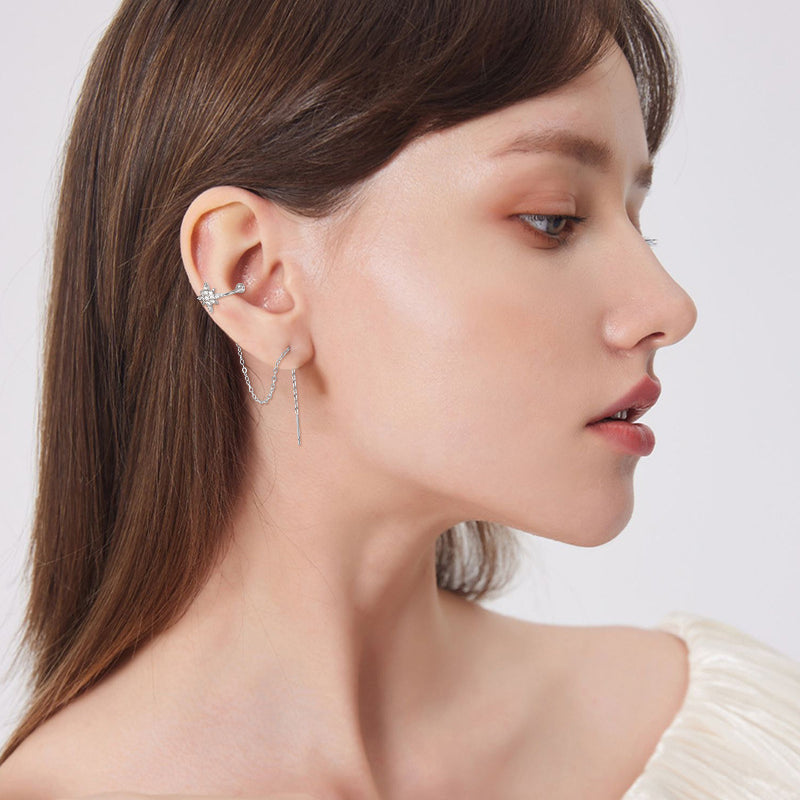 Minimalist moissanite stud earrings sterling silver everyday wear styling