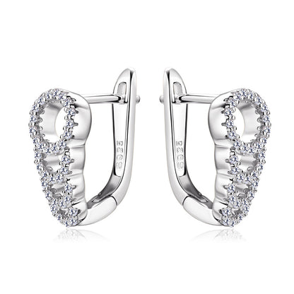 Minimalist moissanite studs with flat back for comfortable wear