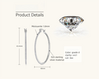 Image showing the backing detail of the hypoallergenic earrings