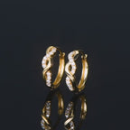 Huggie Moissanite Screw Back Earrings