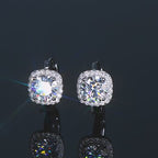 Silver Moissanite Hoops