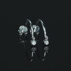 Hypoallergenic Moissanite Hoop Earrings