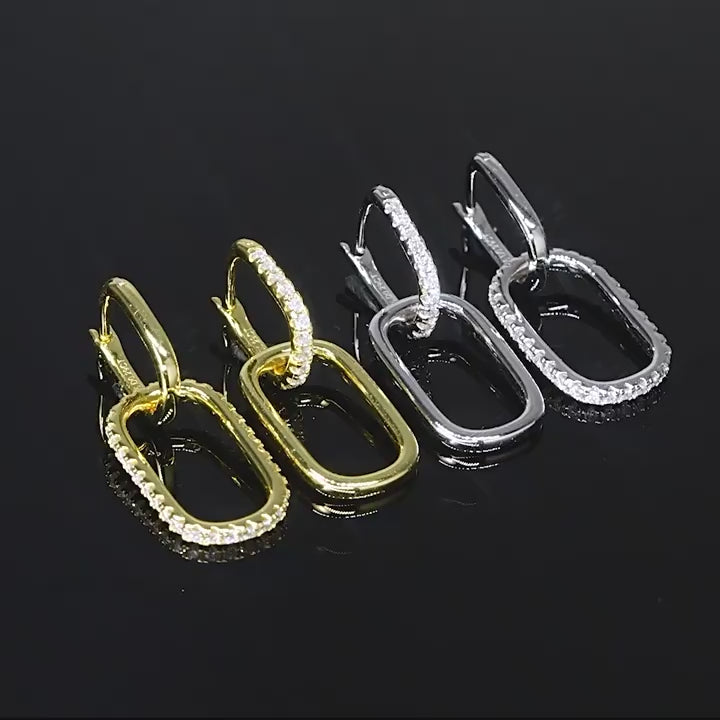 Luckinging Moissanite Huggie Hoops