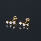 Gold Star Stud Earrings