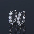 Luckinging Moissanite Huggie Earrings