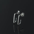 Gold Dangle Moissanite Earrings