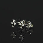 Flower Moissanite Studs