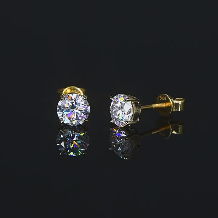 Luckinging Moissanite Huggie Earrings
