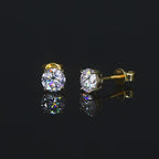 Luckinging Moissanite Huggie Earrings