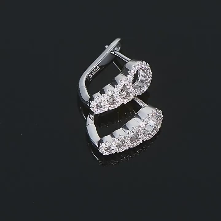 Luckinging Moissanite Silver Studs