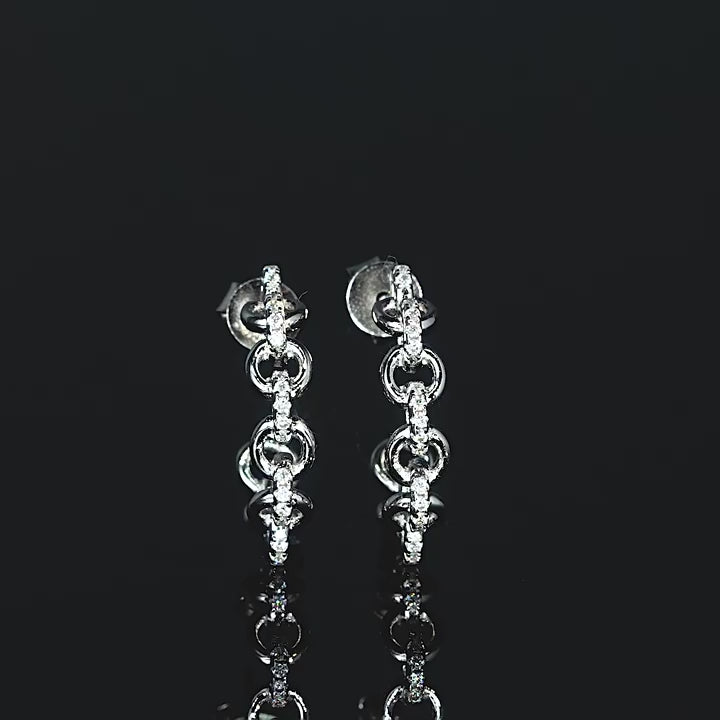 Luckinging Moissanite Chain Earrings