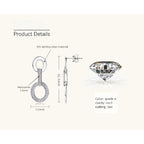 Stylish silver hoop earrings with a modern twist