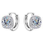 Simple and elegant sterling silver hoop earrings