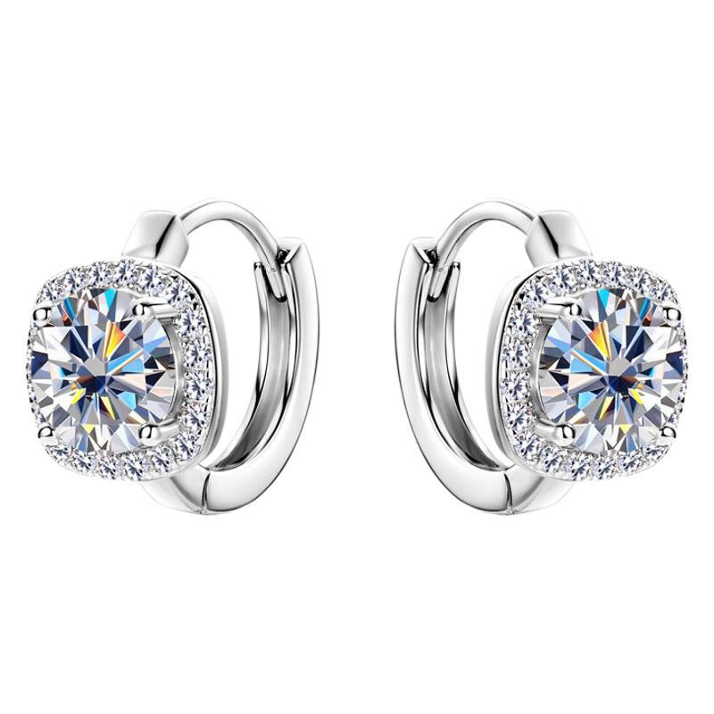 Simple and elegant sterling silver hoop earrings