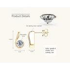 Six Shape  Moissanite Earrings -  -  Luckinging
