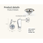 Six Shape  Moissanite Earrings -  -  Luckinging